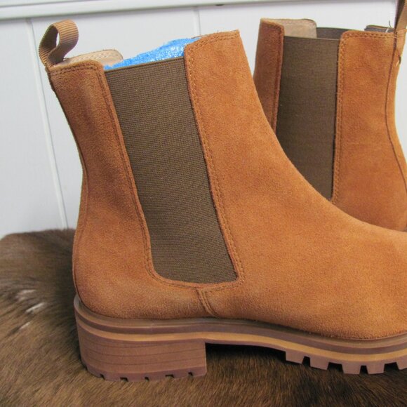 QUINCE SUEDE LEATHER CHELSEA  BOOTIE NIB - Picture 10 of 11